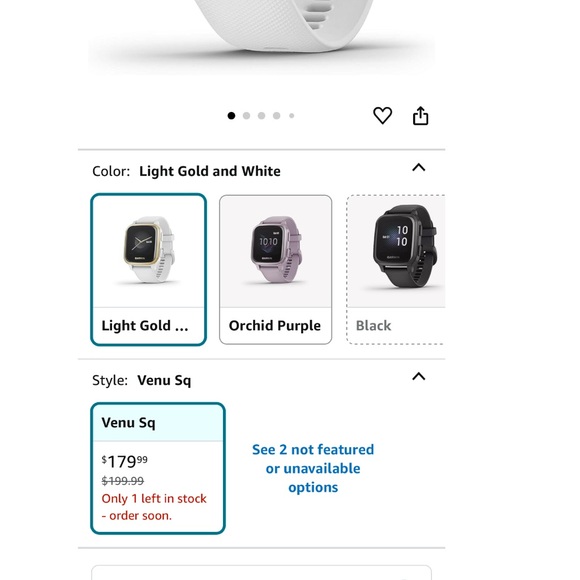 GARMIN VENU Sq Watch - Picture 3 of 4